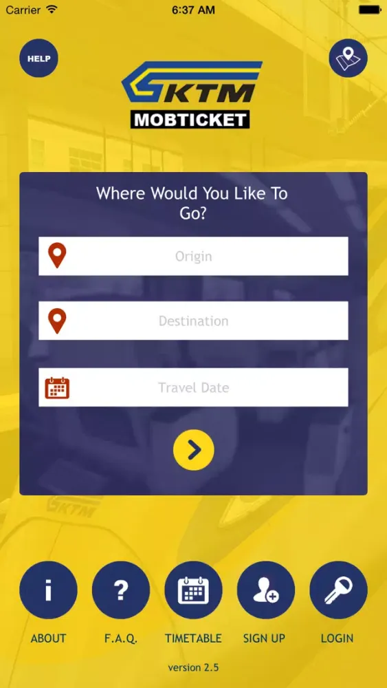 KTMB MobTicket Ekran Görüntüleri